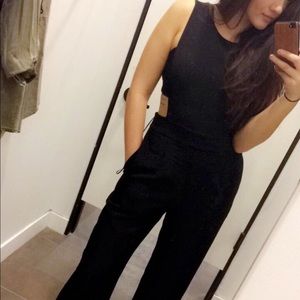 Express black, long jumpsuit.
